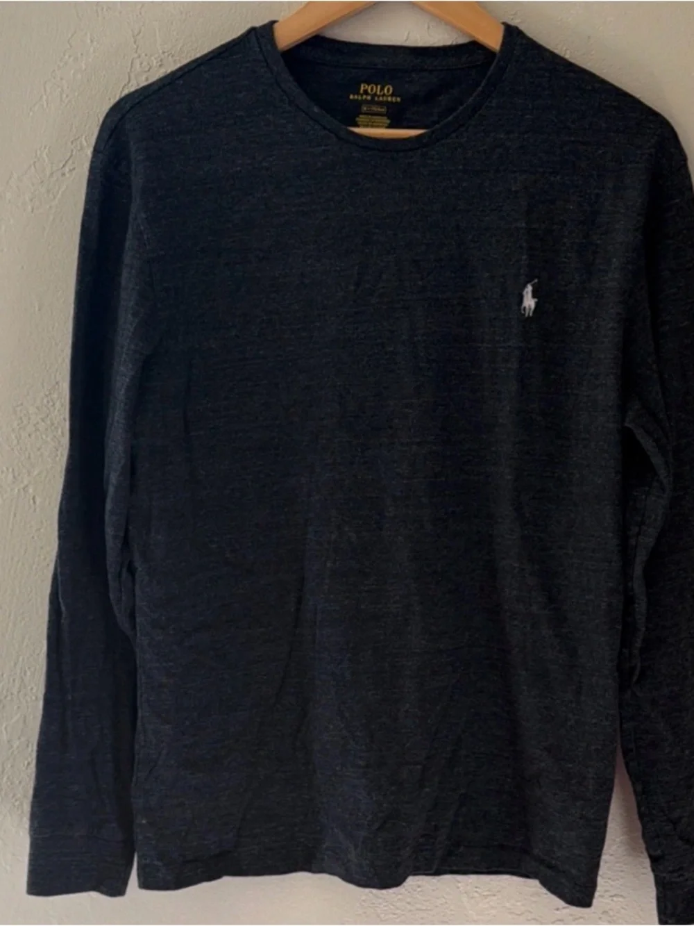 Polo Ralph Lauren‎ Long Sleeve T Shirt Men’s Medium Navy Logo Crewneck
